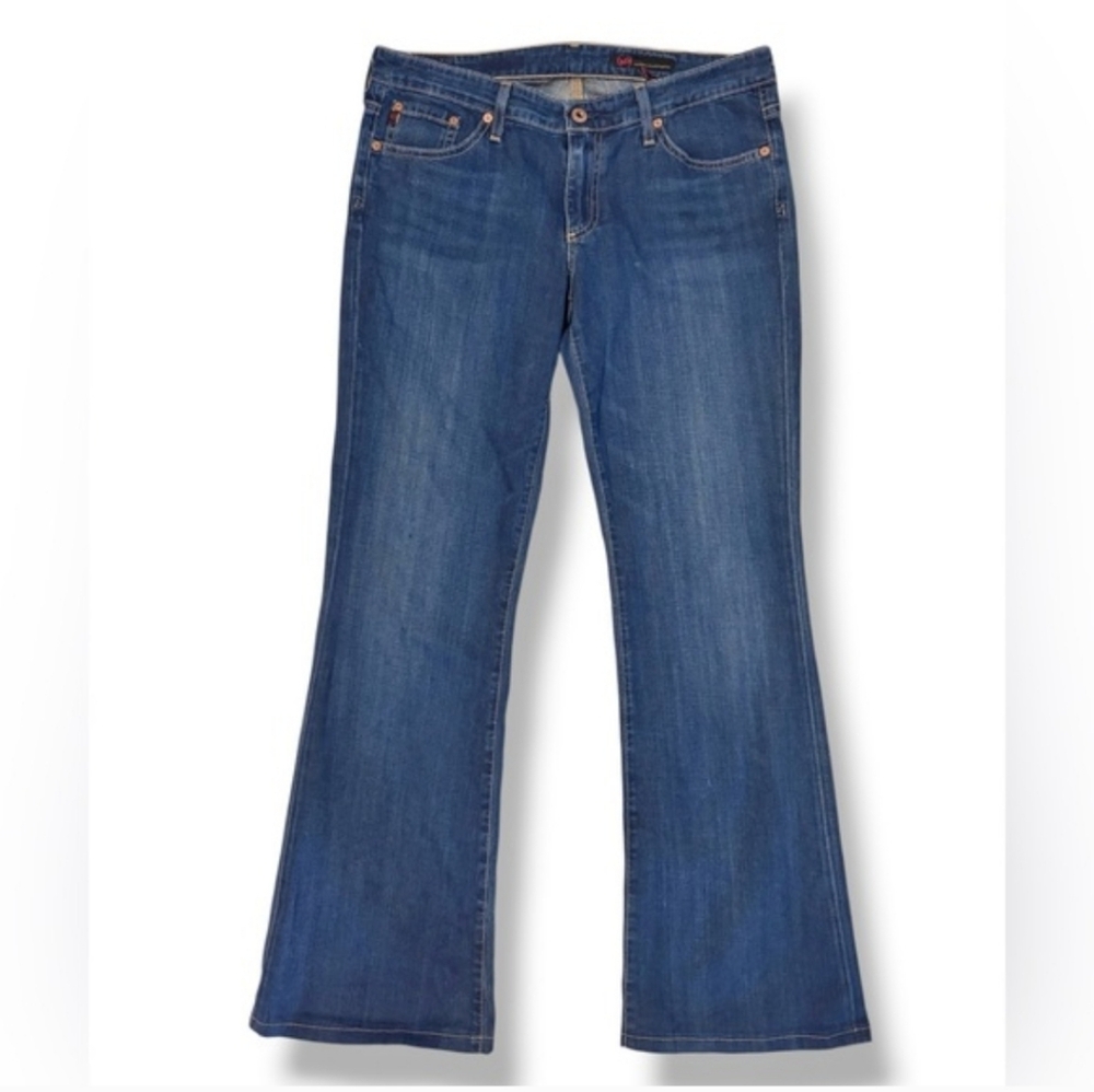 AG ADRIANO GOLDSCHMIED Low Rise Flares Denim Jeans Size 30R Y2K VINTAGE